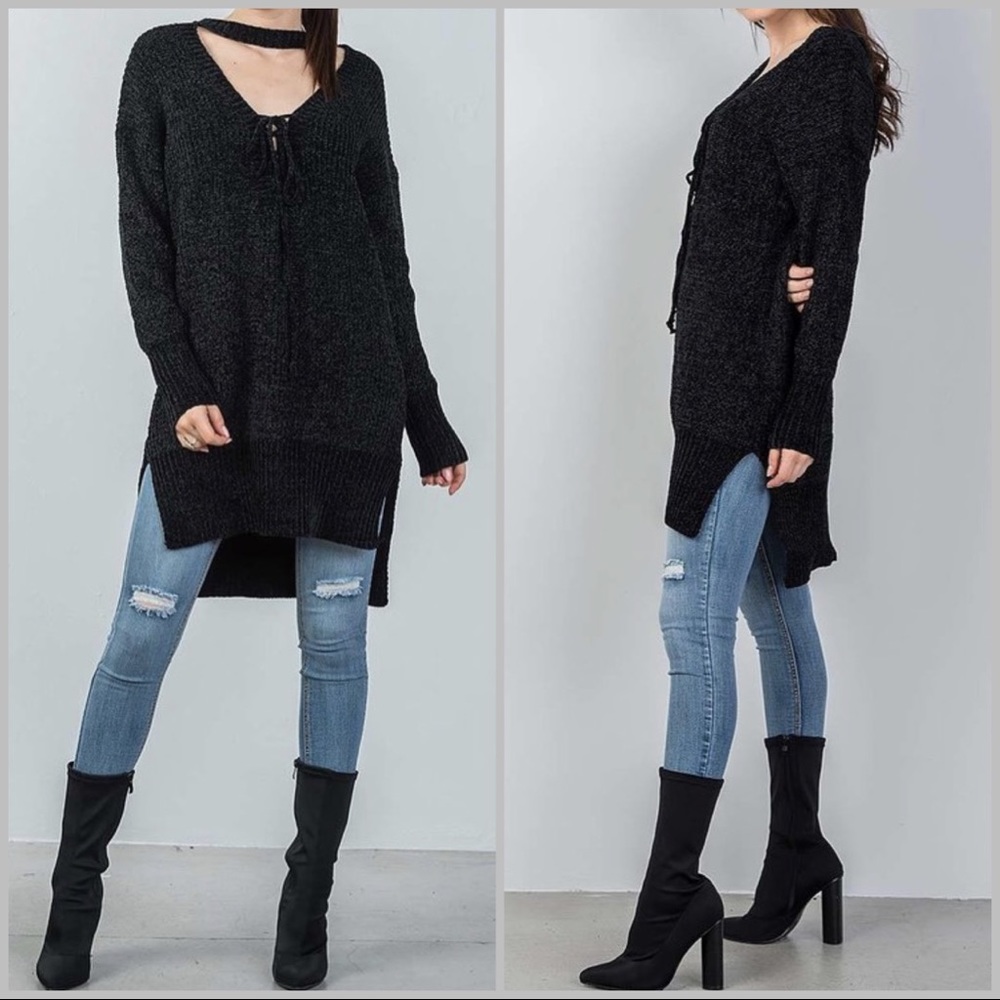 ‼️CLEARANCE‼️ Choker Tunic Top - Picture 2 of 6
